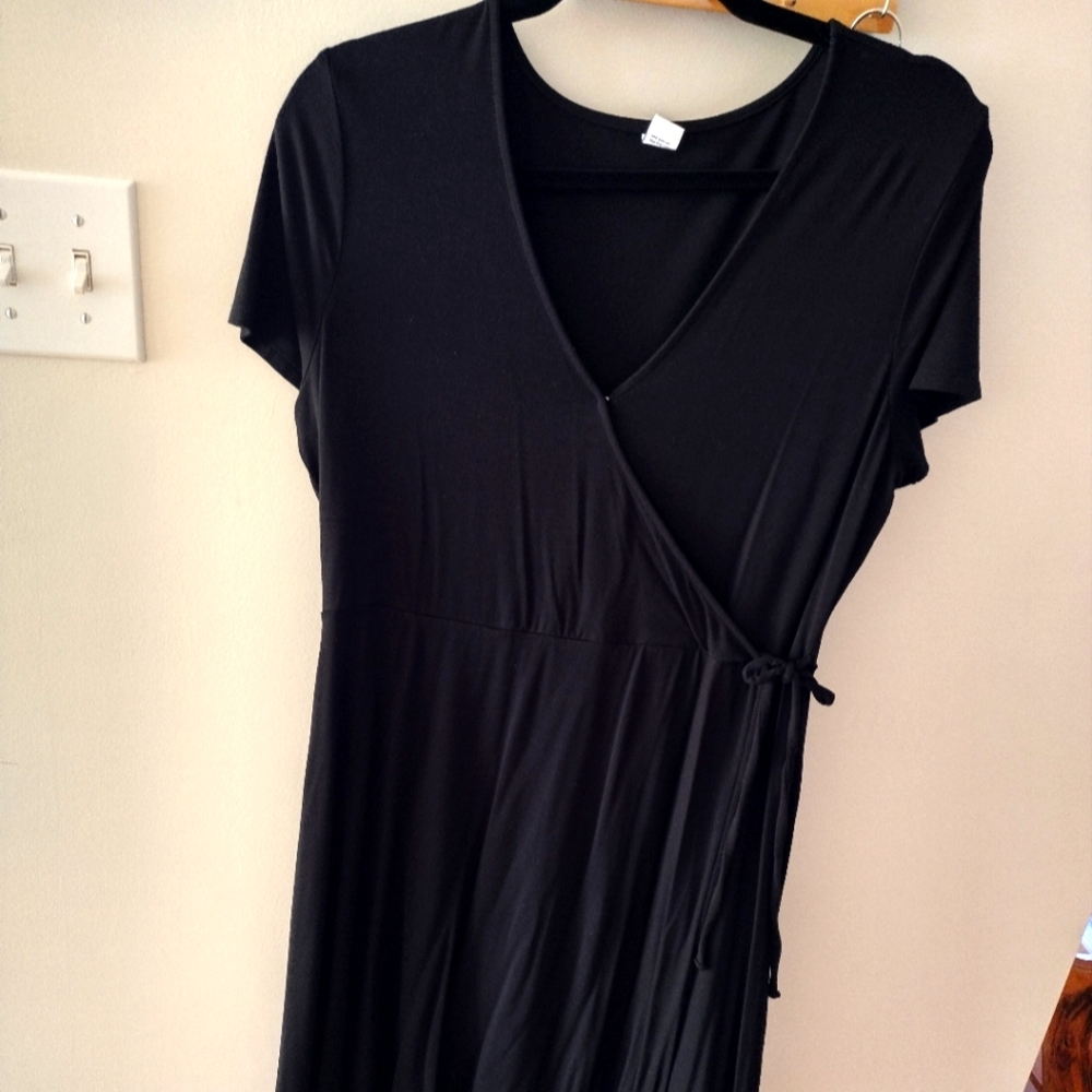 Black Wrap Dress Size LP